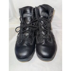 RG Response Gear 6" Men's Tactical US 12 Black Leather Side Zip Waterproof Boot